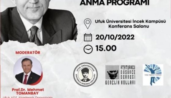 Ahmet Tanerr Kışlalı Anma Programı