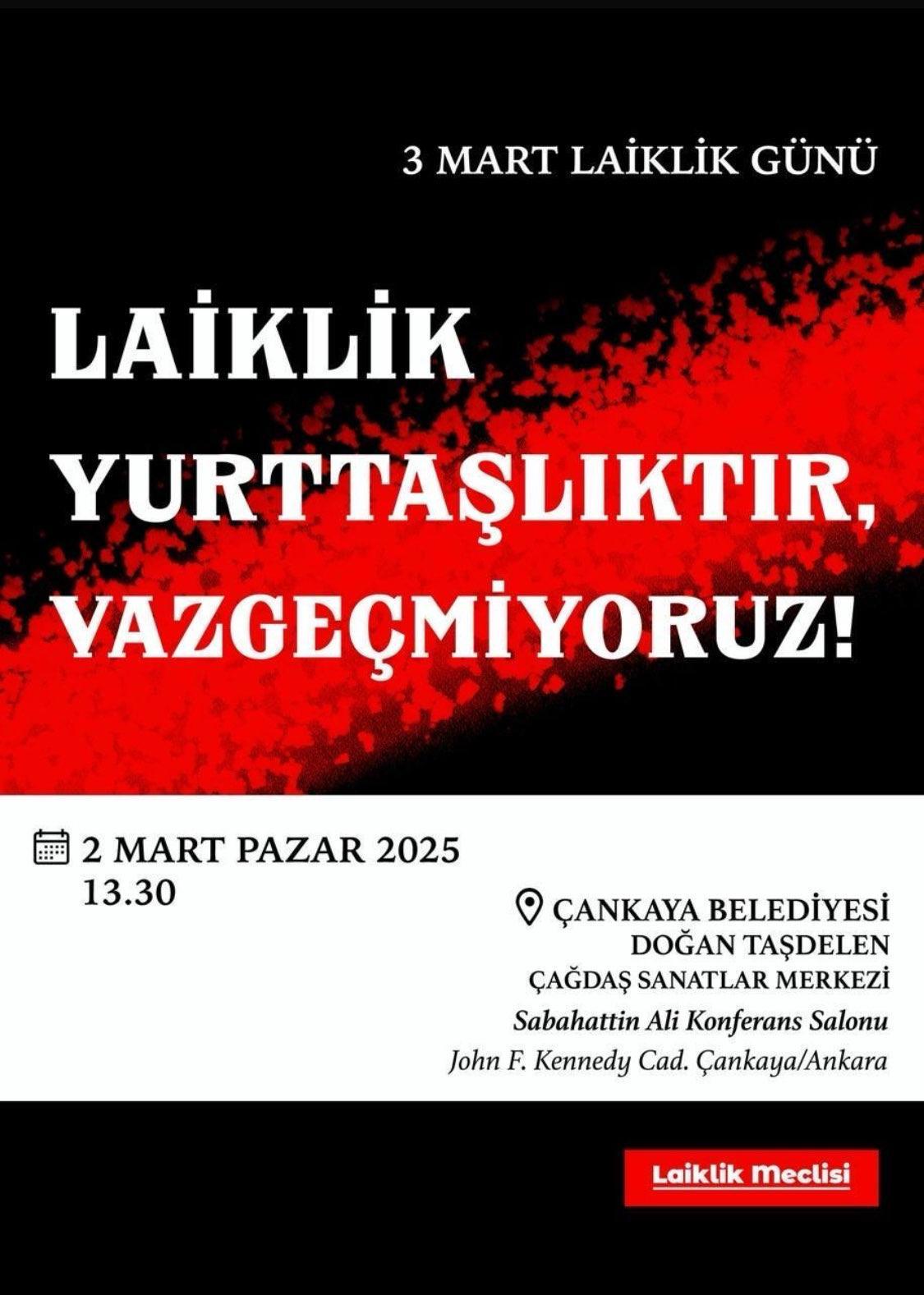 LAİKLİK YURTTAŞLIKTIR, VAZGEÇMİYORUZ!…