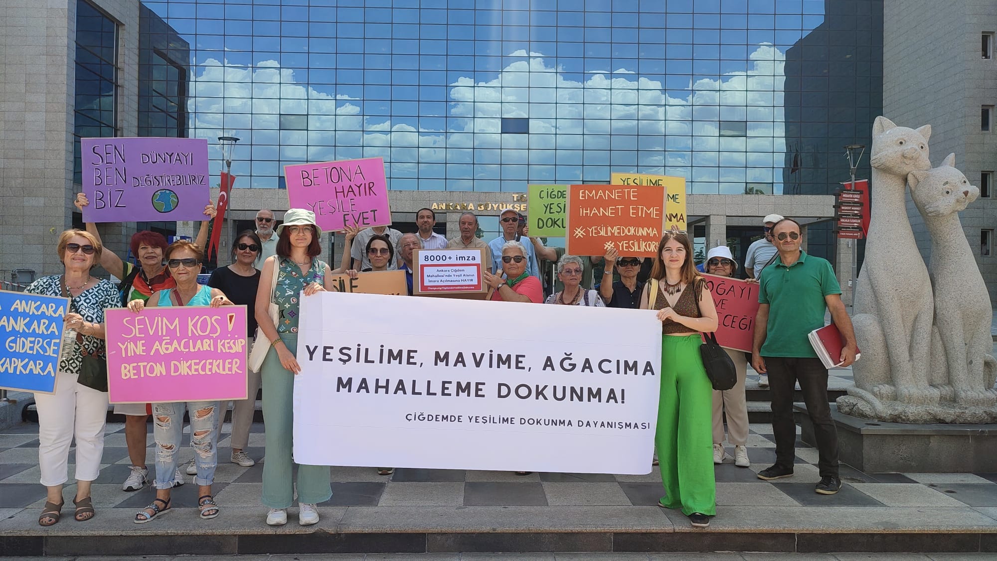 ÇİĞDEMDE YEŞİLİME DOKUNMA DAYANIŞMASI...