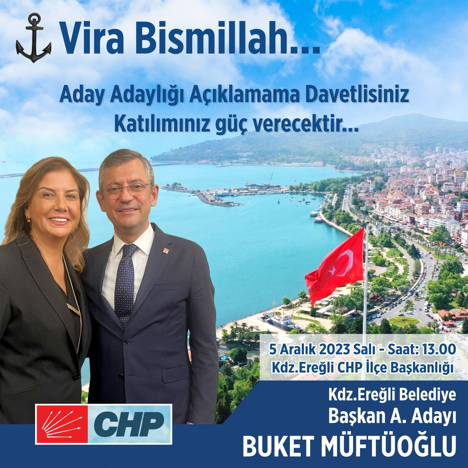 BUKET MÜFTÜOĞLU EREĞLİ BELEDİYE BAŞKANLIĞI ADAYLIĞINI AÇIKLADI...