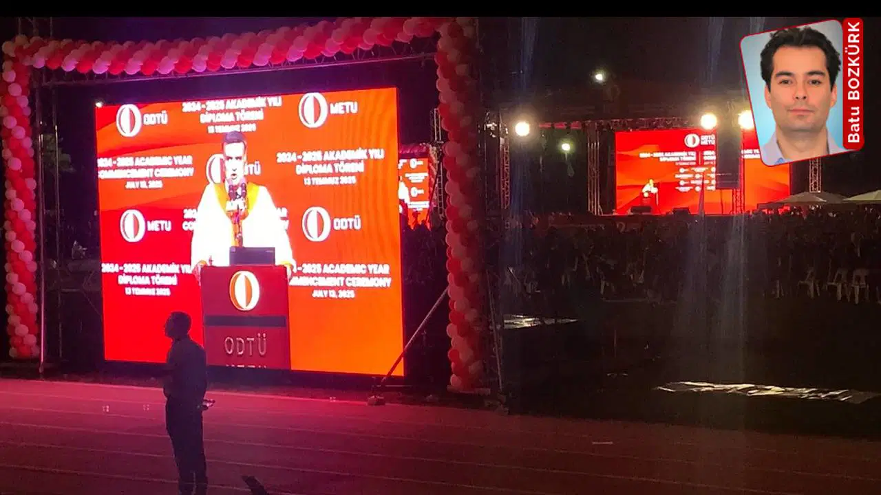 ODTÜ mezuniyet töreninde 19 Mart ve diploma pankartları: 'Kayyum rektör'e protesto! 