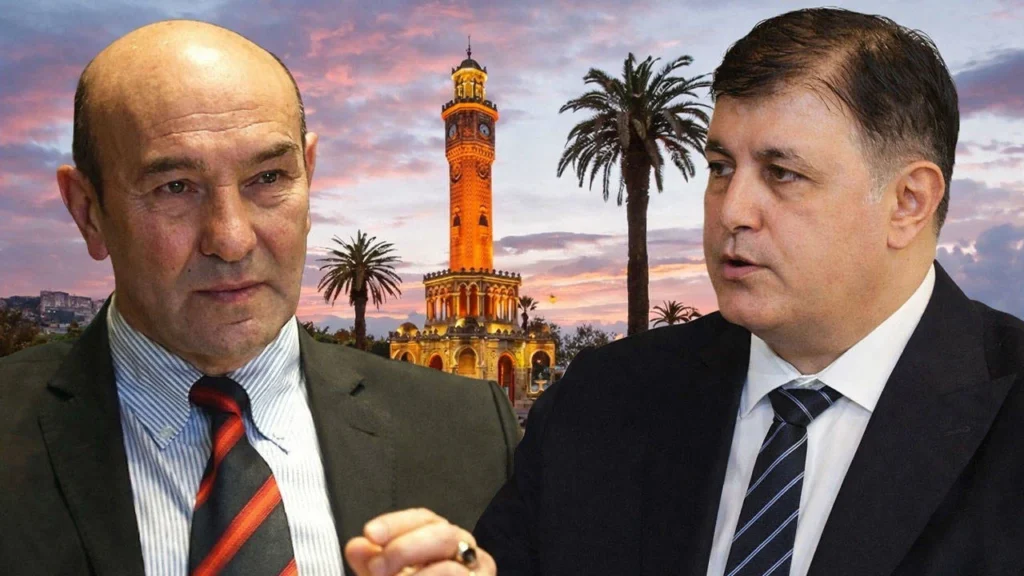 İZMİR YANIYOR, CEMİL TUGAY-TUNÇ SOYER ATIŞIYOR