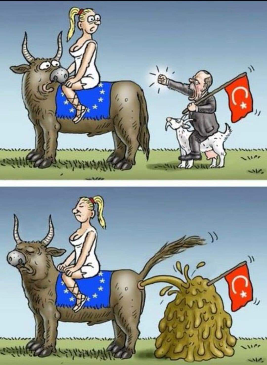 KIÇINIZ BAŞINIZ DANSÖZ GİBİ OYNARSA BÖYLE MİZAH MALZEMESİ OLURSUNUZ...