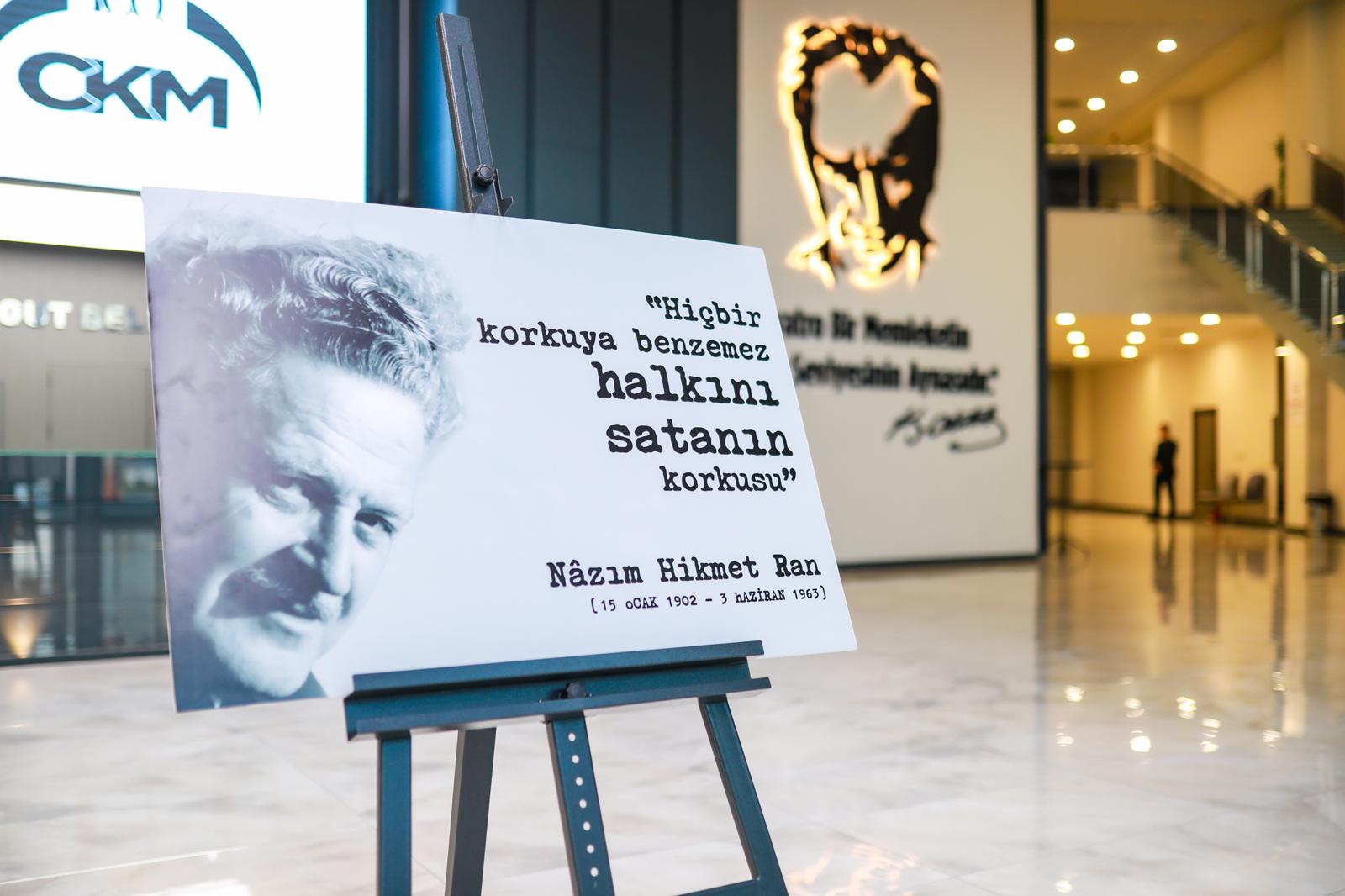 ETİMESGUT BELEDİYESİ NAZIM HİKMET’İ UNUTMADI!