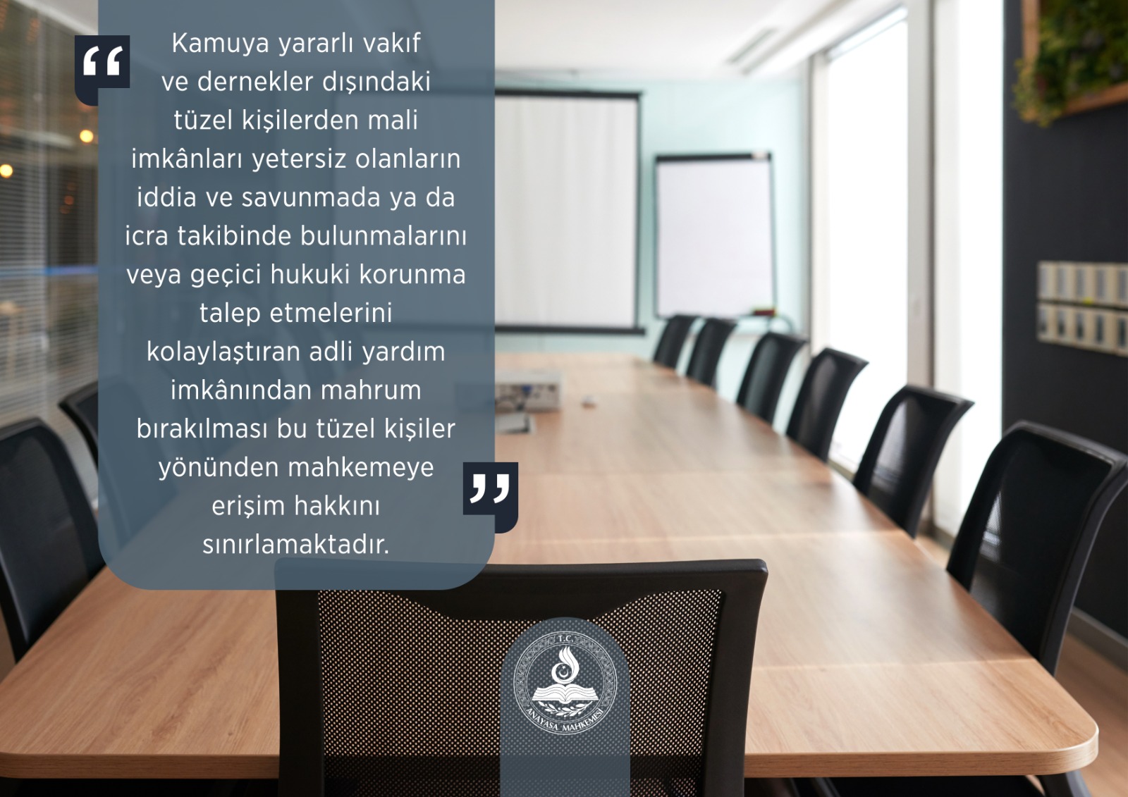 Özel Hukuk Tüzel Kişilerini Kategorik Olarak Adli Yardım İmkânının Dışında Bırakan Kuralın Anayasa’ya Aykırı Olduğu..